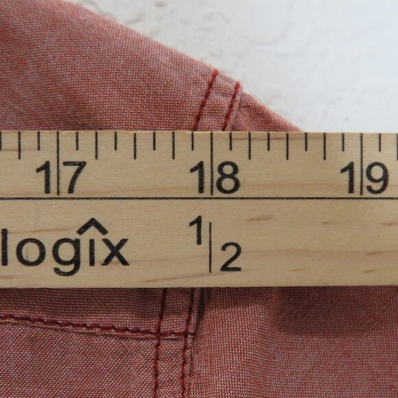 Levi's* Men's Short Sleeve Snap Down Curved Hem Double Pocket Shirt~ Size Large - Picture 7 of 11